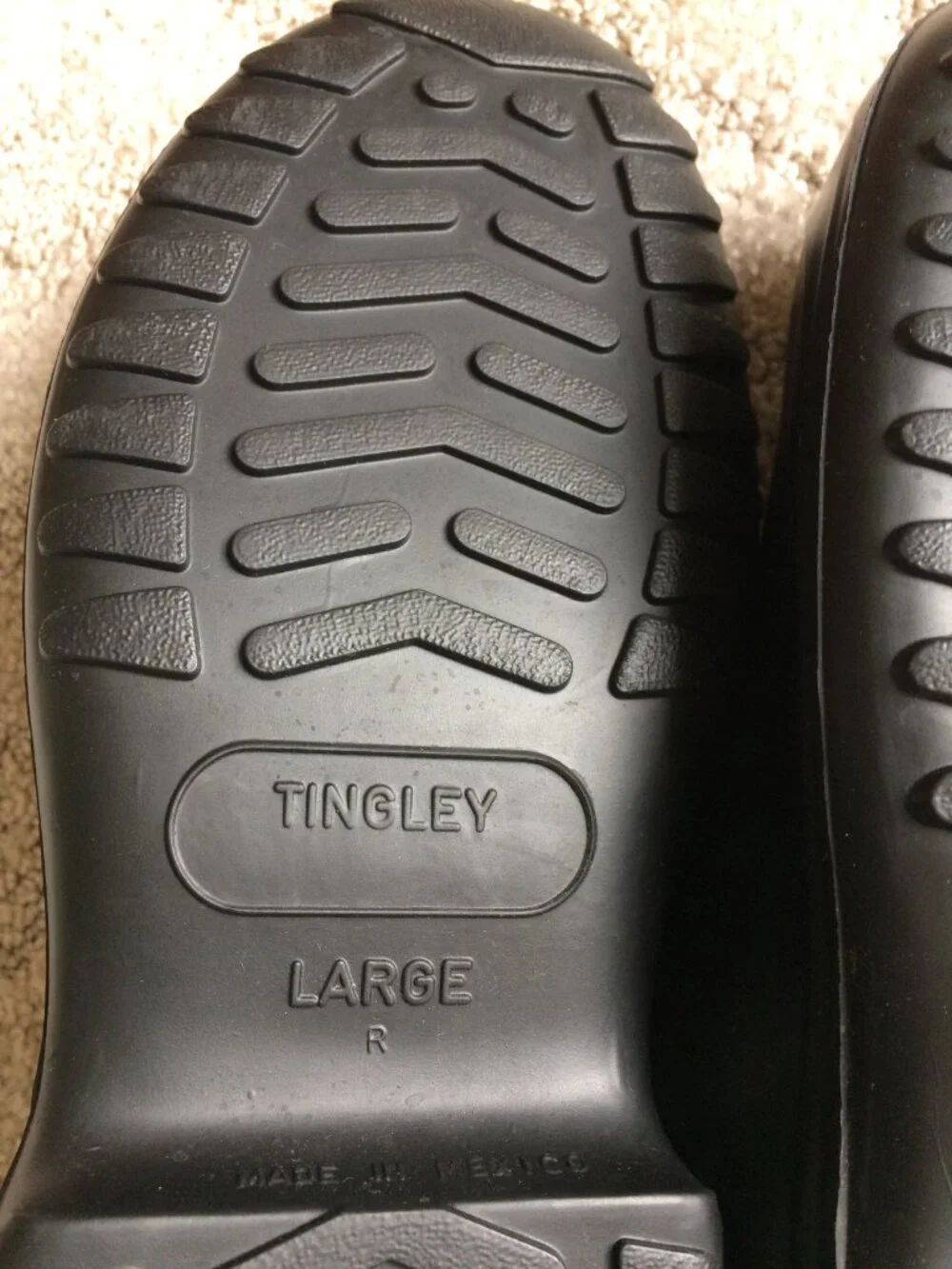 Men's Tingley Hi-Top Work Rubber Cleated Outsole Rubbers